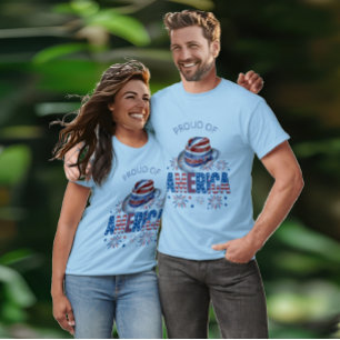 Camiseta Orgulho das Estrelas Americanas Strips Hat e Firec