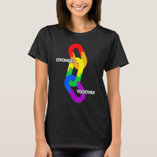 Camiseta Orgulho das Mãos Ativista Lgbt Cor Juntos Mais For