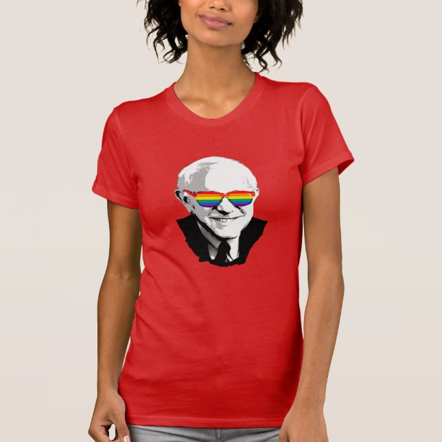 Camiseta Orgulho das máquinas de lixar de Bernie - LGBT - (Frente)