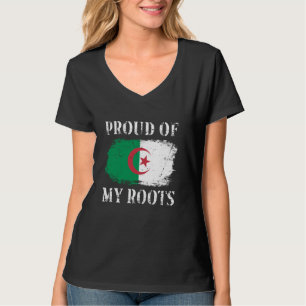 Camiseta Orgulho Das Minhas Raízes Argelinas Bandeira Argel