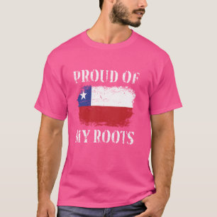 Camiseta Orgulho Das Minhas Raízes Chilenas, Bandeira Do Ch
