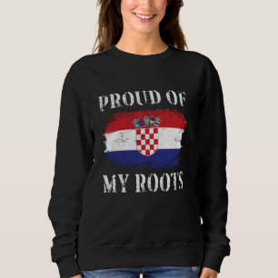 Camiseta Orgulho Das Minhas Raízes Croatas Bandeira Da Croá