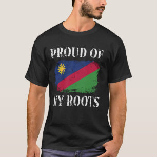 Camiseta Orgulho Das Minhas Raízes Namíbia Bandeira Namíbia