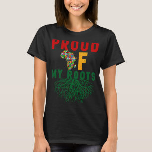 Camiseta Orgulho Das Minhas Raízes Todo O Pavilhão Africano