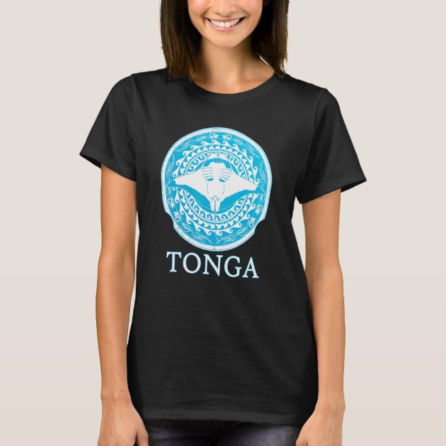 Camiseta Orgulho das Raízes de Manta Ray Tonga (Frente)