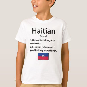 Camiseta Orgulho das Raízes do Haiti Bandeira Patrimônio 