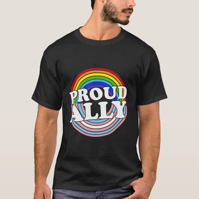 Camiseta Orgulho de Ally Lgbtqa (Frente)