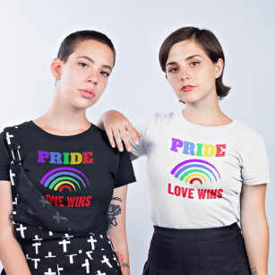 Camiseta Orgulho de amor ganha arte LGBT Artsy White