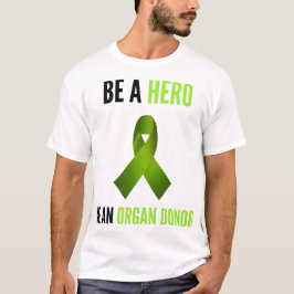 Camiseta Orgulho de Apoio à Consciência do Doador Herói Uni