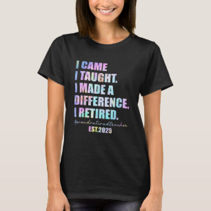 Camiseta Orgulho de aposentadoria de professores 2025, prof