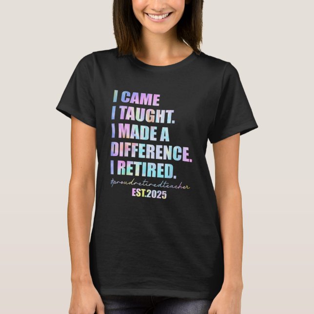 Camiseta Orgulho de aposentadoria de professores 2025, prof (Frente)