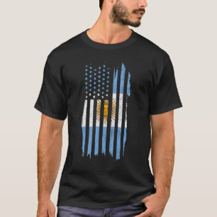 Camiseta Orgulho de Bandeira Americano Patriótico Argentina
