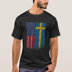 Camiseta Orgulho de Bandeira da América Suecia sueca