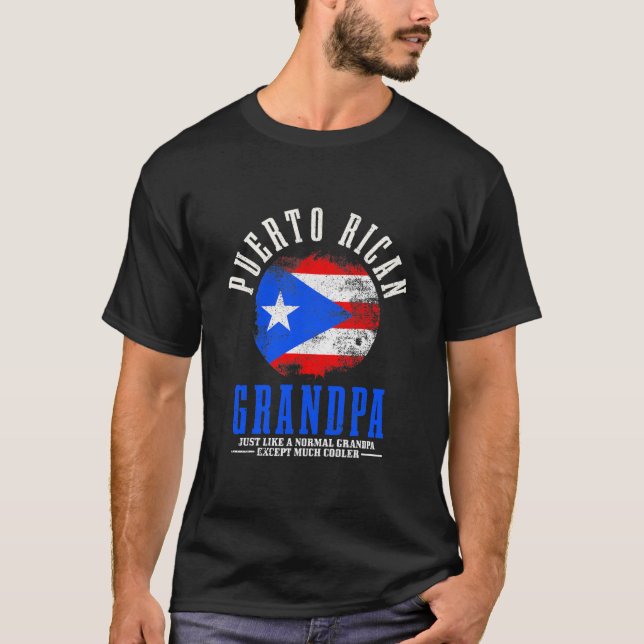 Camiseta Orgulho de Bandeira do Avô Porto Rico (Frente)