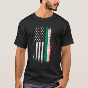 Camiseta Orgulho de Bandeira Italiano Americano Usa