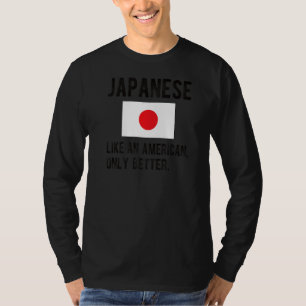 Camiseta Orgulho de bandeiras japonesas Nascer japonês raíz