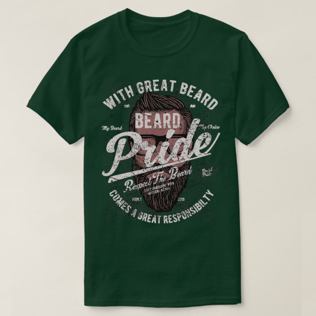 Camiseta Orgulho de barba 1 (Frente do Design)