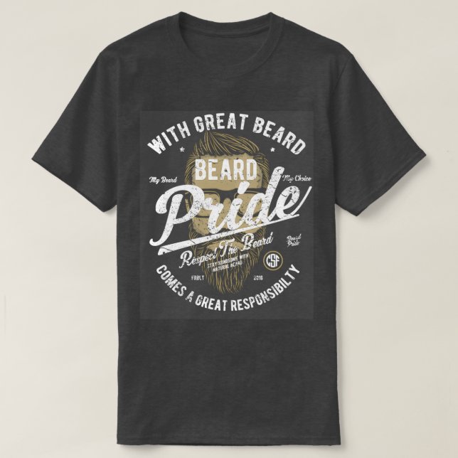 Camiseta Orgulho de barba 11 (Frente do Design)