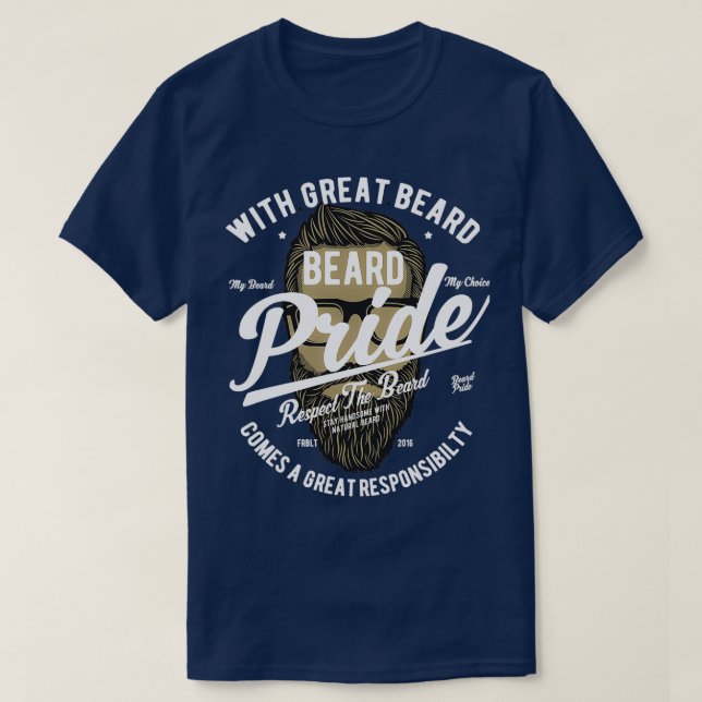 Camiseta Orgulho de barba 2 4 (Frente do Design)