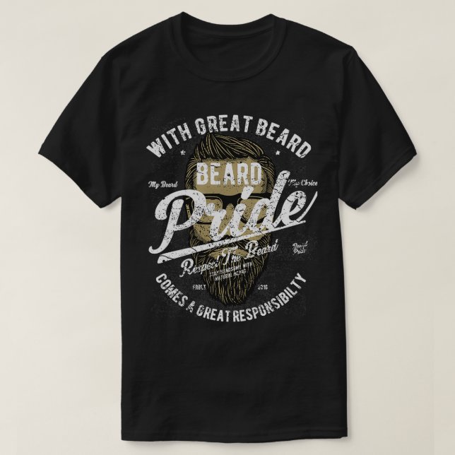 Camiseta Orgulho de barba 9 (Frente do Design)