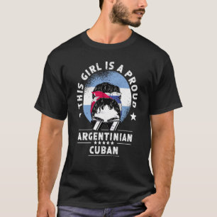 Camiseta Orgulho de Cidadã Menina Mulher Adulta Cubana Cres