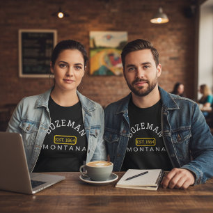 Camiseta Orgulho de Cidade/Vila/Estado Arqueado Personalizá