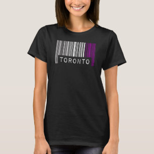 Camiseta Orgulho de Código de Barras Asexual Toronto Canadá