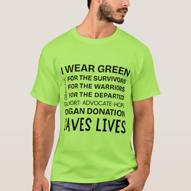 Camiseta Orgulho de Conscientização do Doador Agradecido Un (Frente)