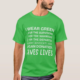 Camiseta Orgulho de Conscientização do Doador Suporte Agrad