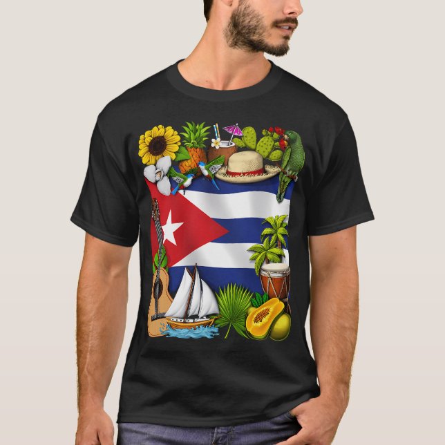 Camiseta Orgulho de Cuba (Frente)