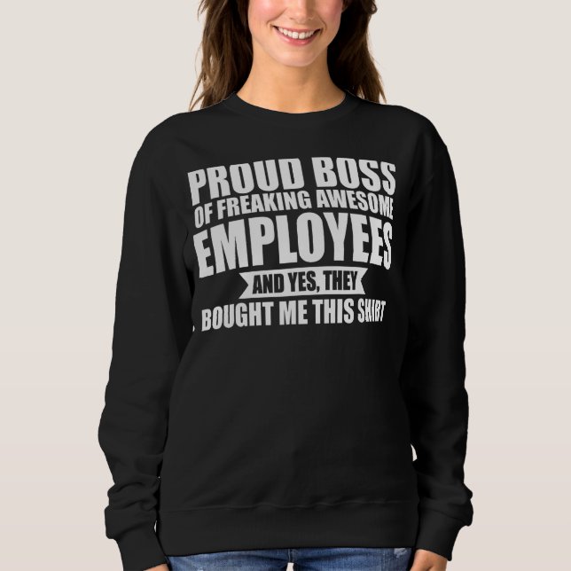 Camiseta Orgulho De Empregados Incríveis Chefe (Frente)