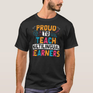 Camiseta Orgulho De Ensinar Aprendentes Multilíngues