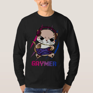 Camiseta Orgulho de Gamer Gay Bissexual Geekt LGBT Video Ga