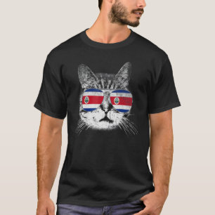Camiseta Orgulho de Gato do País Bandeira da Costa Rica