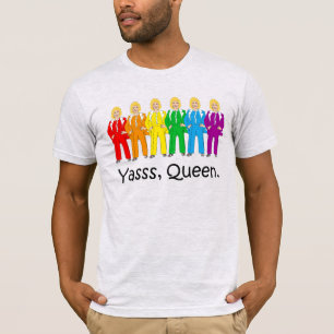 Camiseta Orgulho de Hillary Pantsuit - Yasss Queen
