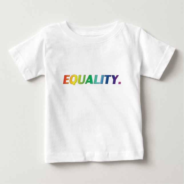 Camiseta Orgulho de igualdade lgbtq lgbt gay arco-íris quee (Frente)