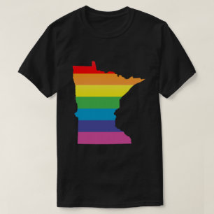Camiseta orgulho de minnesota. listrado