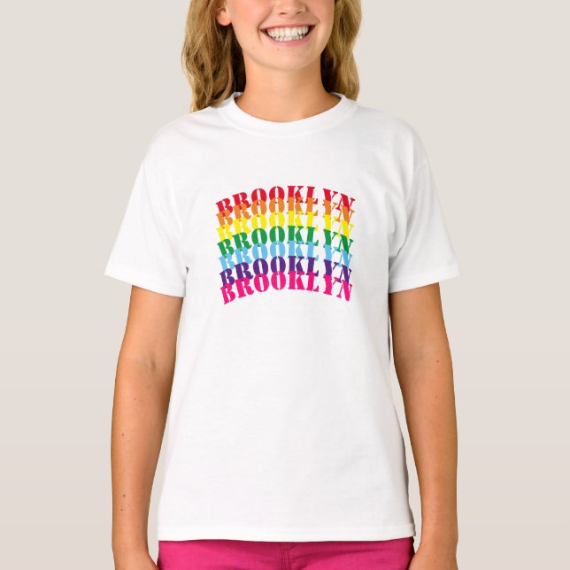 Camiseta Orgulho de nome personalizado lgbt lgbtq gay arco- (Frente)
