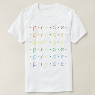 Camiseta Orgulho de pontos do arco-íris Gay LGBT Queer Ally