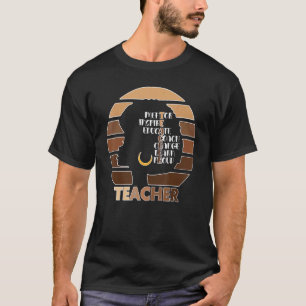 Camiseta Orgulho de Professora Negra Melanina Rainha Afro A