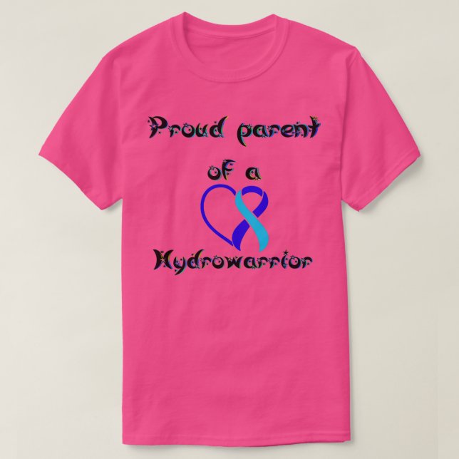Camiseta Orgulho de progenitores de hidrocefalia (Frente do Design)