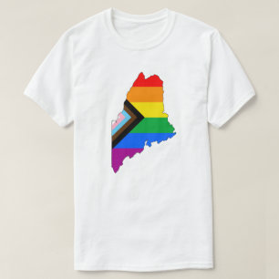Camiseta Orgulho de Progresso LGBTQ do Orgulho do Estado do