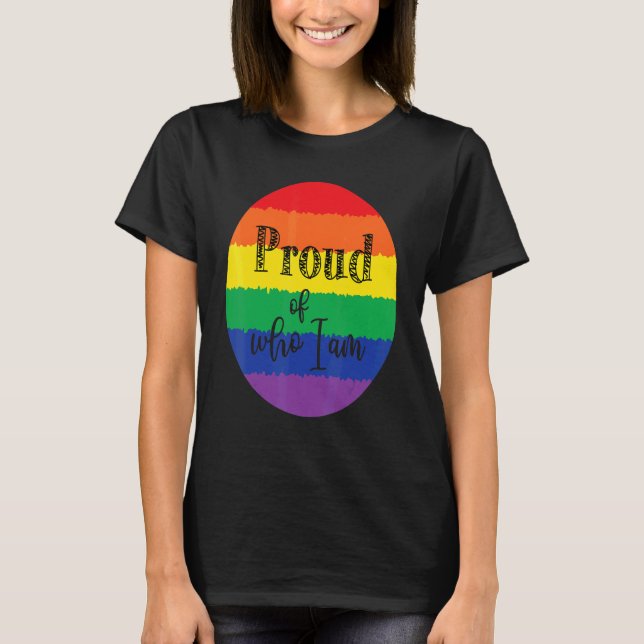 Camiseta Orgulho De Quem Sou Lgbt Orgulho Gay Lésbica (Frente)