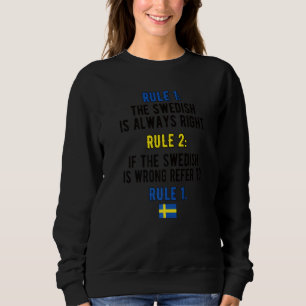 Camiseta Orgulho de regras suecas Bandeira Suecia Raízes Su
