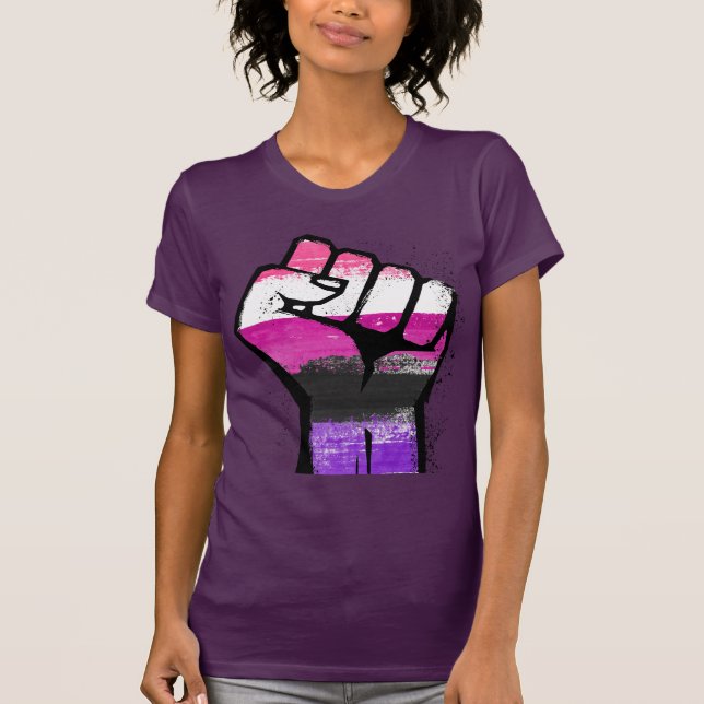 Camiseta Orgulho de Resistência Genderfluid (Frente)