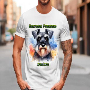 Camiseta Orgulho de Schnauzer sobre o Dia do Cachorro Pureb