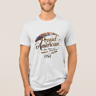 Camiseta Orgulho de ser americano - Glória Ouro Patriótica