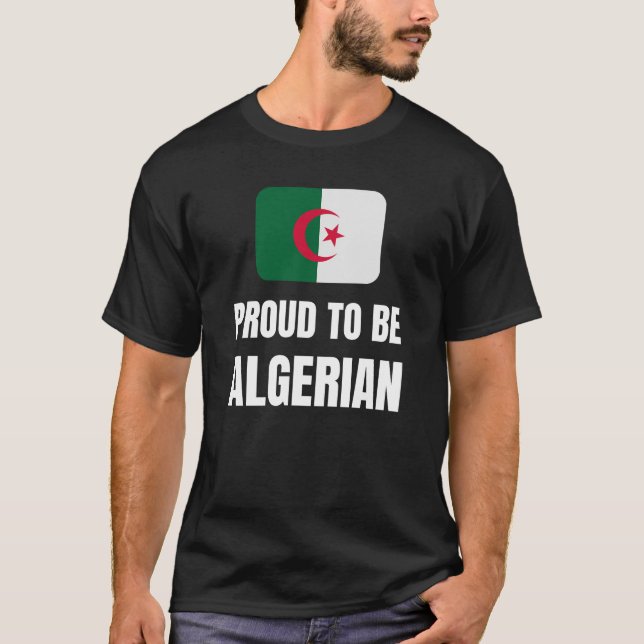 Camiseta Orgulho de ser argelino (Frente)