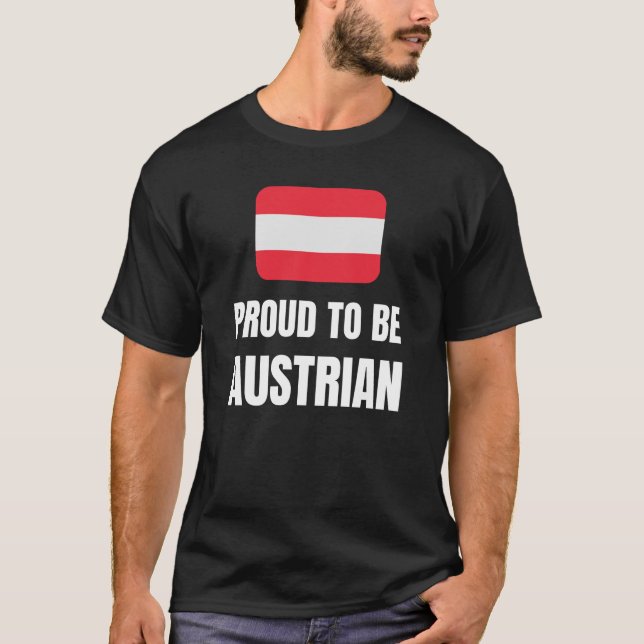 Camiseta Orgulho de ser austríaco (Frente)