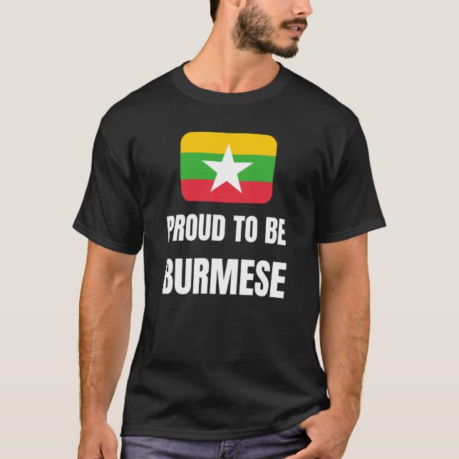 Camiseta Orgulho de ser birmanês (Frente)